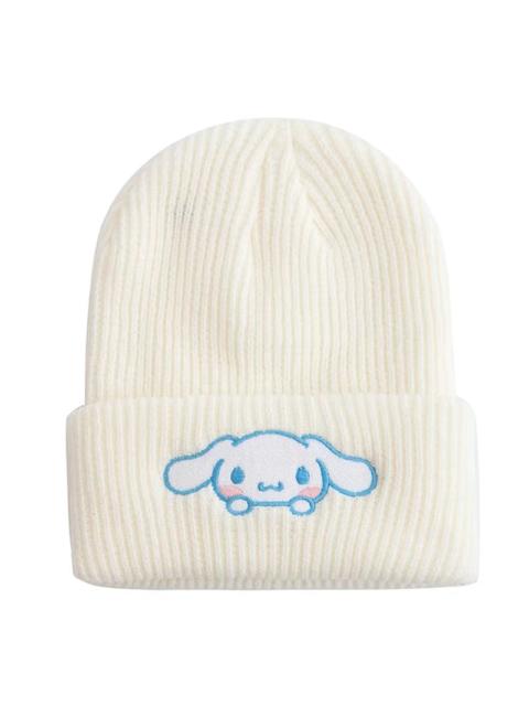 Other Designers Y2K Anime Sanrio Cinnamoroll White Dog Beanies Winter Warm Hat Cute Embroidery Cap Adult Kid