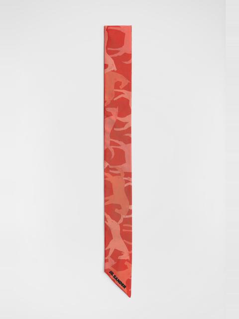 Jil Sander Horse Printed Silk Twilly