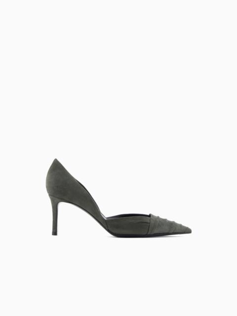 GIORGIO ARMANI SUEDE COURT SHOES