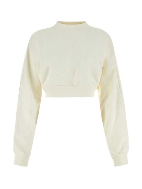 Off-White Off White Women Ivory Cotton Oversize Sweatshirt