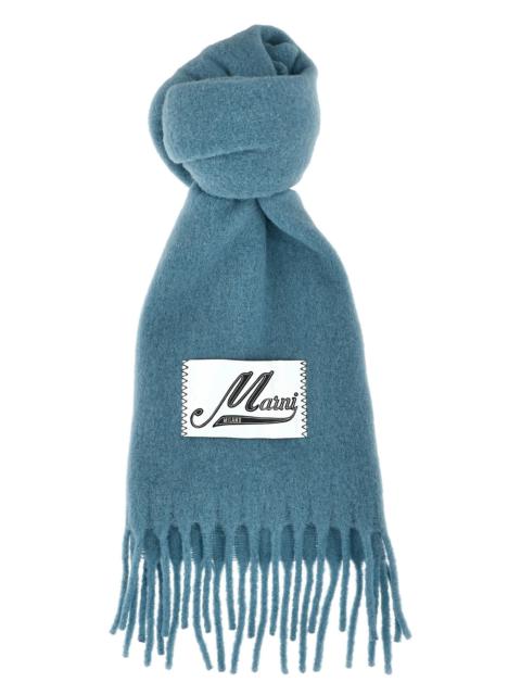 Marni Logo patch scarf