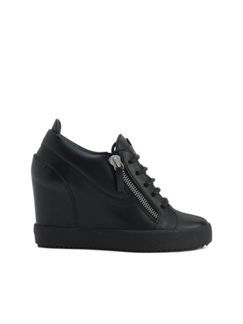 Addy wedge zip-detail sneakers