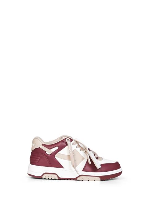 Off-White Off White Women Burgundy And Beige Out Of Office Sneakers