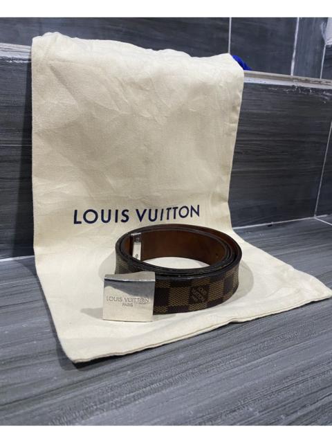 Louis Vuitton Louis Vuitton Paris Damier Ebene Belt Leather Made France