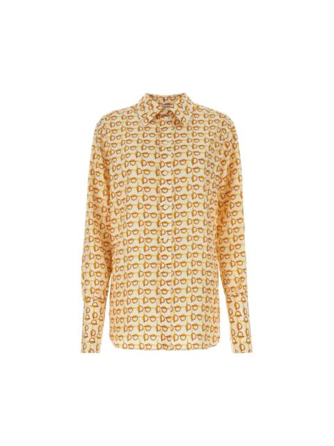Burberry BURBERRY B Silk Shirt New & Authentic (Women's size:8;)