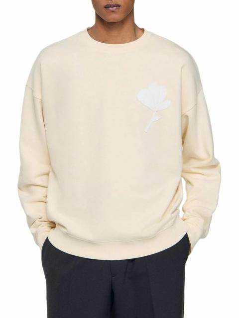 Sandro Flower Patch Sweatshirt