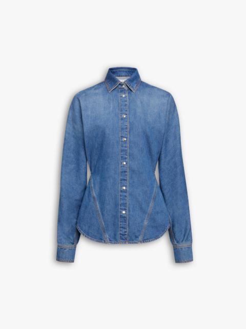 Alaïa ROUND DENIM SHIRT