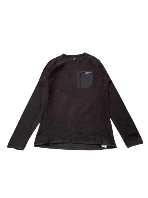 Patagonia Vtg Y2K Patagonia Regulator R1 Air Grid Crewneck Black