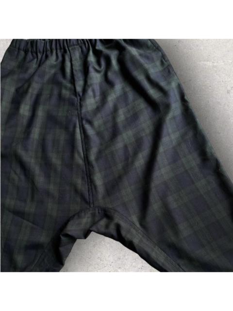 Comme Des Garçons SS21 Green Plaid Drop Crotch Pants