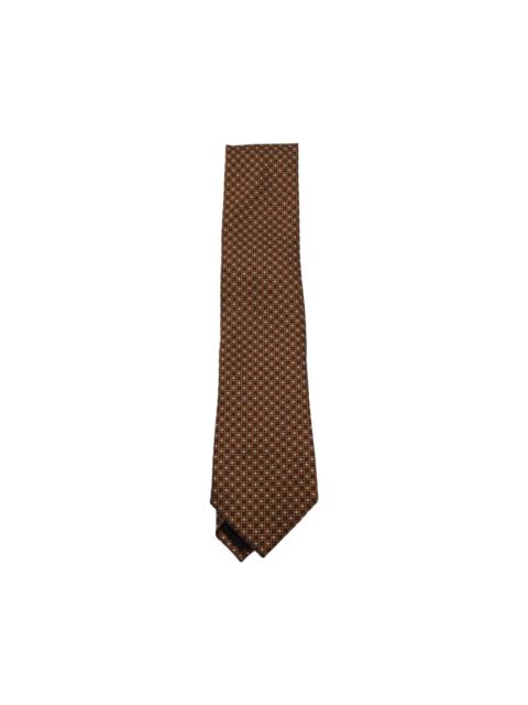 ZEGNA Beige Silk Tie