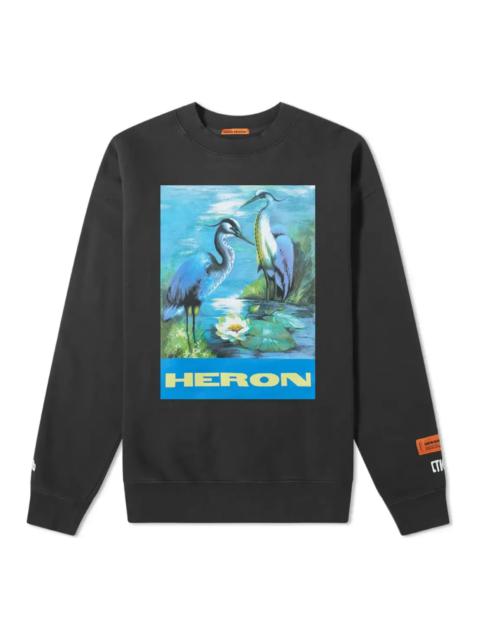 HERON PRESTON Heron Crew Sweatshirt 'Black' HMBA003F198080010488