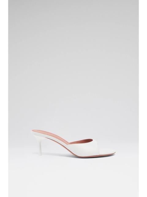 Amina Muaddi JEANNE SLIPPER 60 WHITE NAPPA