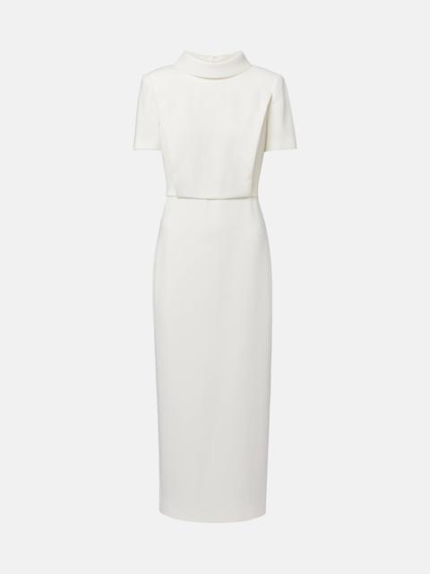 ROLAND MOURET Bridal cady midi dress