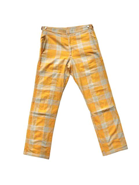Vintage 96’ Orange Safety Plaid Tartan Pants