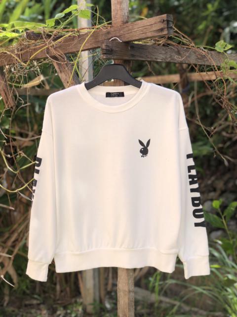 Other Designers Playboy - Playboy Sweatshirt Big Spellout Crewneck