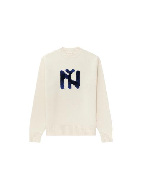 AIMÉ LEON DORE Aime Leon Dore Intarsia Knit New York Sweater Cream