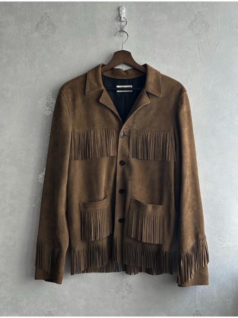 SAINT LAURENT Saint Laurent 15ss Suede Fringe Jacket