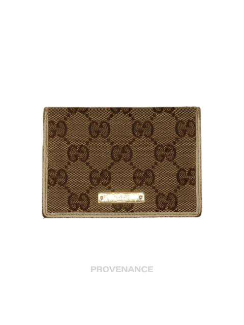 GUCCI Gucci Pocket Organizer Wallet - GG Canvas Ivory