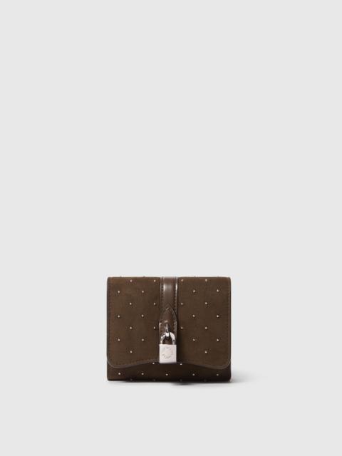 Stella McCartney Ryder Studded Tri-Fold Wallet