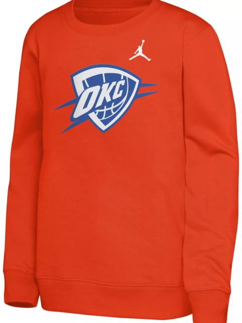 Jordan Jordan Youth Oklahoma City Thunder Orange Crewneck Sweatshirt