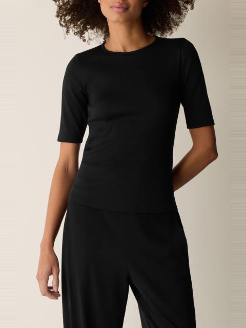 EILEEN FISHER Eileen Fisher Crewneck T-Shirt in Black at Nordstrom