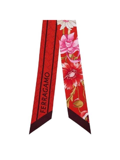 FERRAGAMO Ferragamo Floral Print Silk Scarf