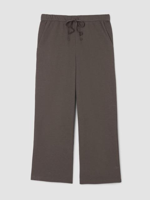 EILEEN FISHER Waffle Cotton Blend Doubleknit Wide-Leg Pant