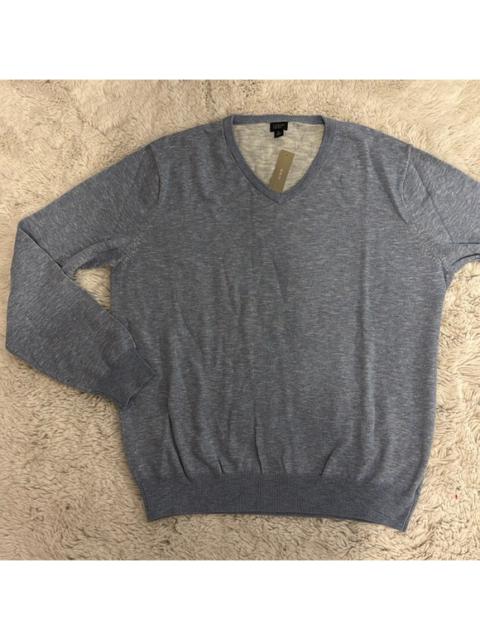 Other Designers J. Crew - J Crew Light Blue Heathered V-Neck Cotton Sweater