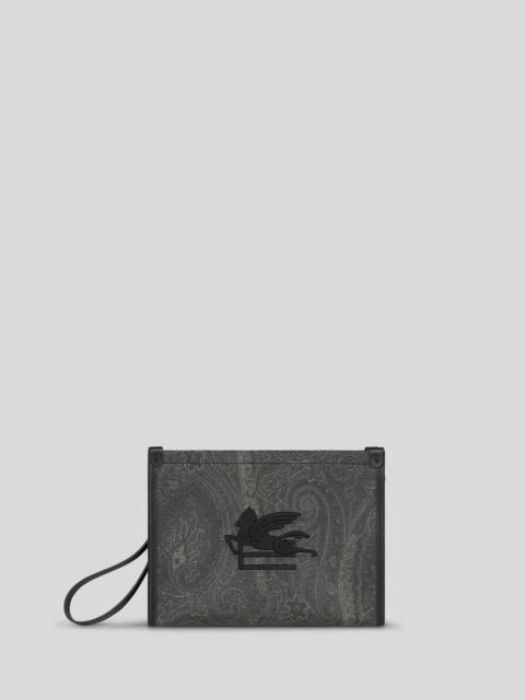 Etro MEDIUM PAISLEY POUCH WITH PEGASO DETAIL