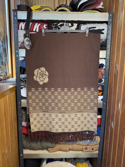 Other Designers Designer - Vintage Chanel Bootleg Scarf Muffler