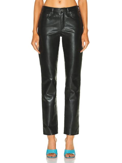 AGOLDE Recycled Leather Lyle Low Rise Slim
