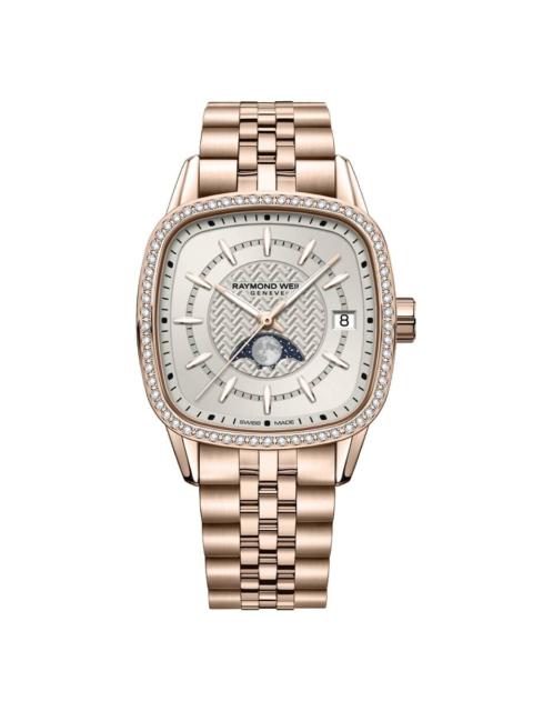 Other Designers Raymond Weil Freelancer Automatic Moon Phase Ladies Watch 2496-P5S-40051