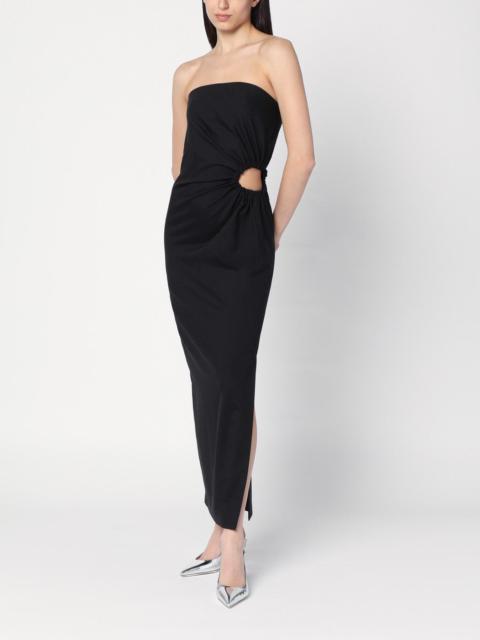 Max Mara Black bustier dress in wool blend