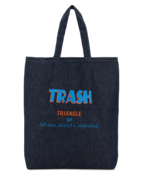 NEEDLES Denim large Grocery shopping bag