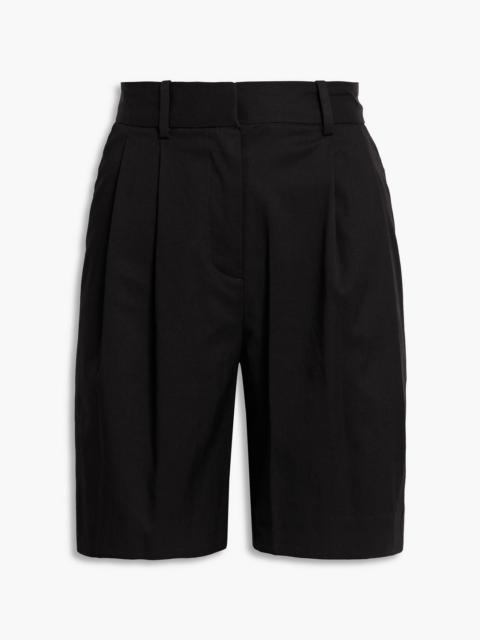 DEREK LAM 10 CROSBY Pleated TENCEL™-blend twill shorts