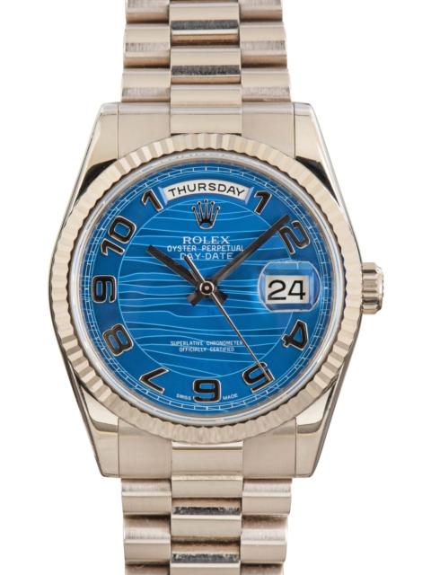 ROLEX Rolex Day-Date 36 ref 118239 Blue Wave Dial