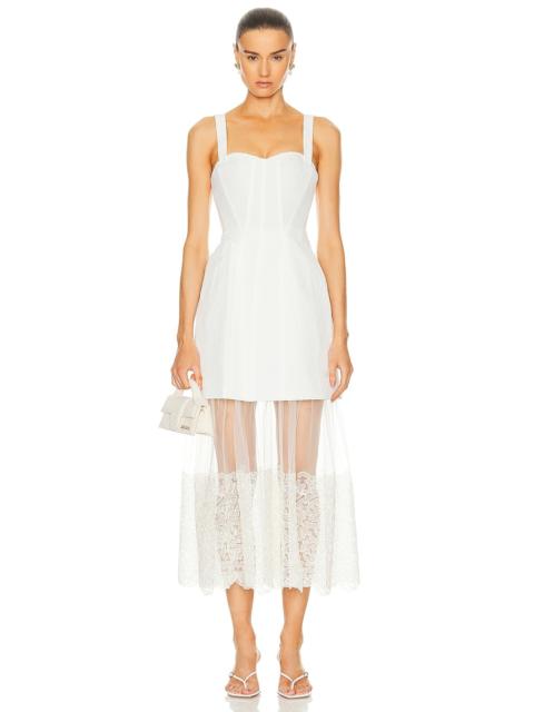 SIMKHAI Callan Bustier Midi Dress