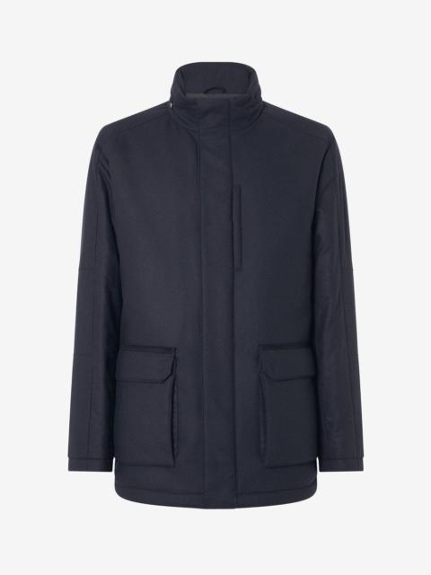 CORNELIANI Blue technical cashmere field jacket