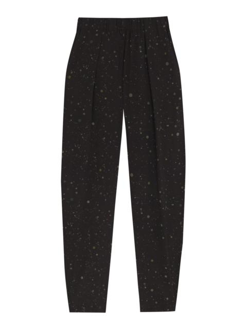 cortana Silk-Blend Kale Pants print