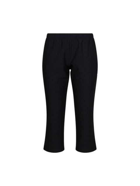 GUCCI Gucci Women Black Gg Jacquard Jersey Capri Pants