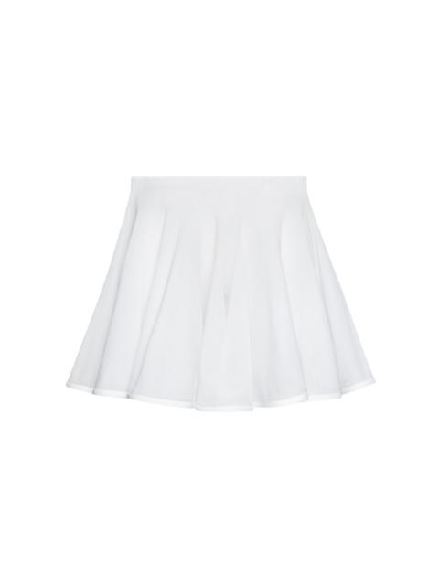 Alaïa Cotton Skater Mini Skirt white