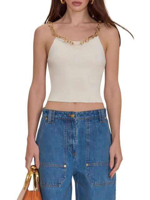 Cult Gaia Cult Gaia Kassandra Chain Strap Camisole in Off White at Nordstrom