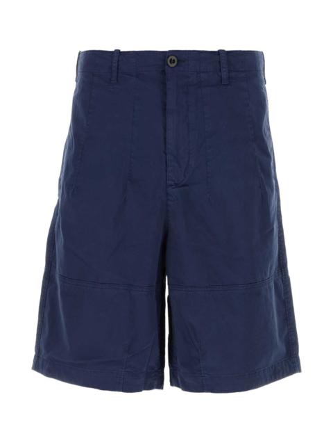 Ten C Ten C Men Blue Stretch Cotton Bermuda Shorts