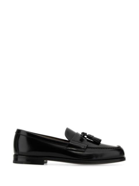 Prada Prada Man Black Leather Loafers