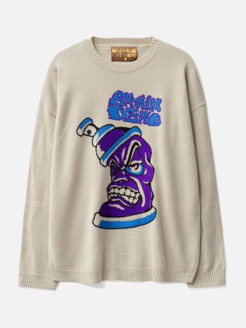 BRAIN DEAD SPRAY CAN SWEATER