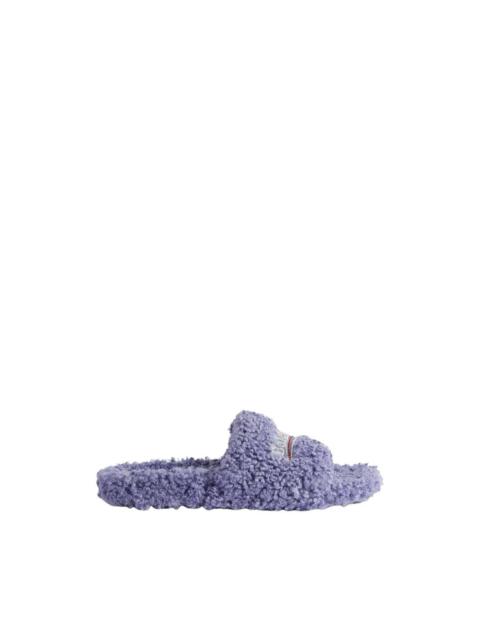 BALENCIAGA BALENCIAGA Furry $795 Hortensia/Crystal Open Mules New $ Aut