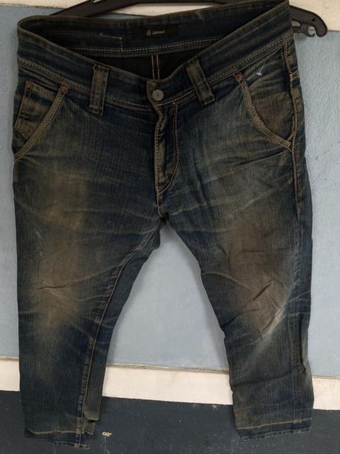 Other Designers Japanese Brand × Johnbull - Distressed Johnbull leather patches jeans