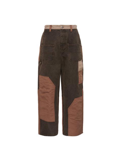 Andersson Bell Patchwork Carpenter Wide-Leg Jeans