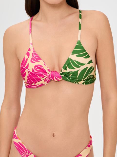 FARM RIO Banana Wings Knot Bikini Top