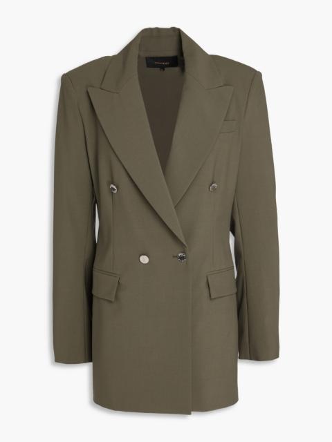 maje Double-breasted crepe blazer